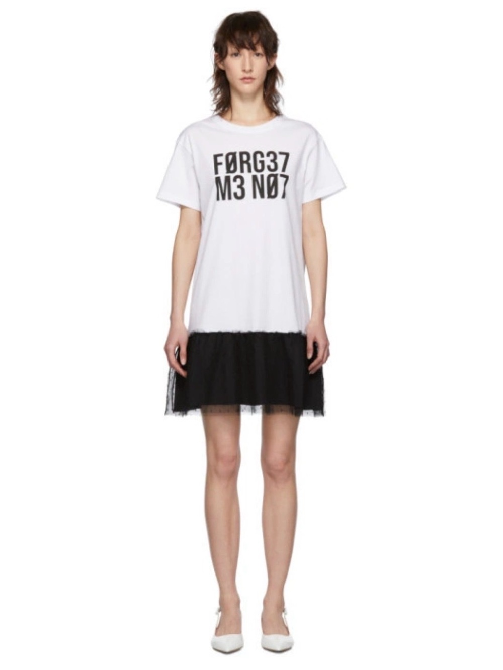 RED Valentino Forget Me Not Graphic T-Shirt White Size S